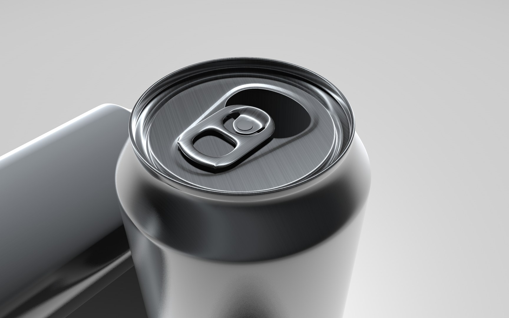 3d model of aluminium drinks