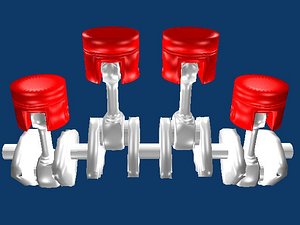 piston gas engine.blend