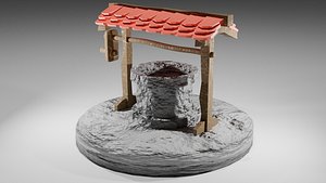 3D Well Low Poly model