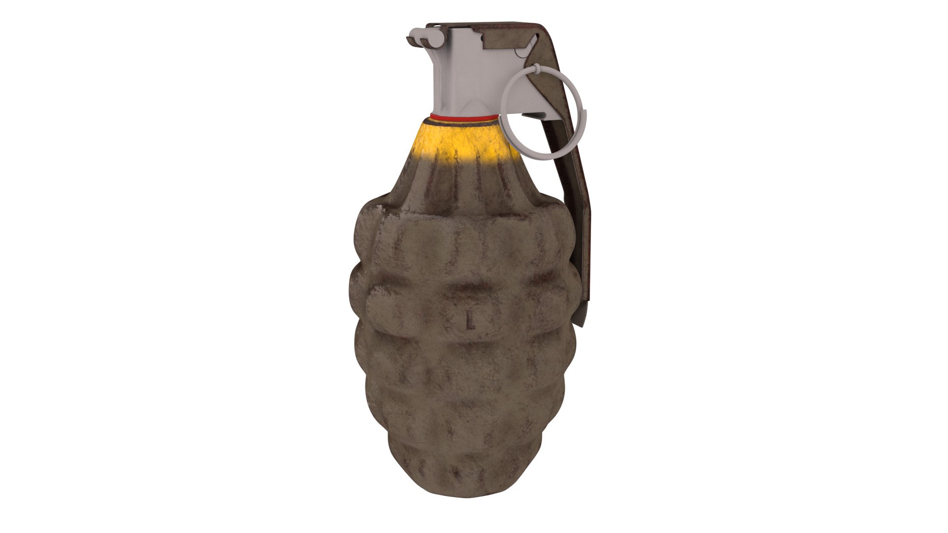 3d Model Mk2 Grenade