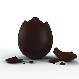 3D Set of Chocolate Eggs For Easter Concept. 24107812 PNG