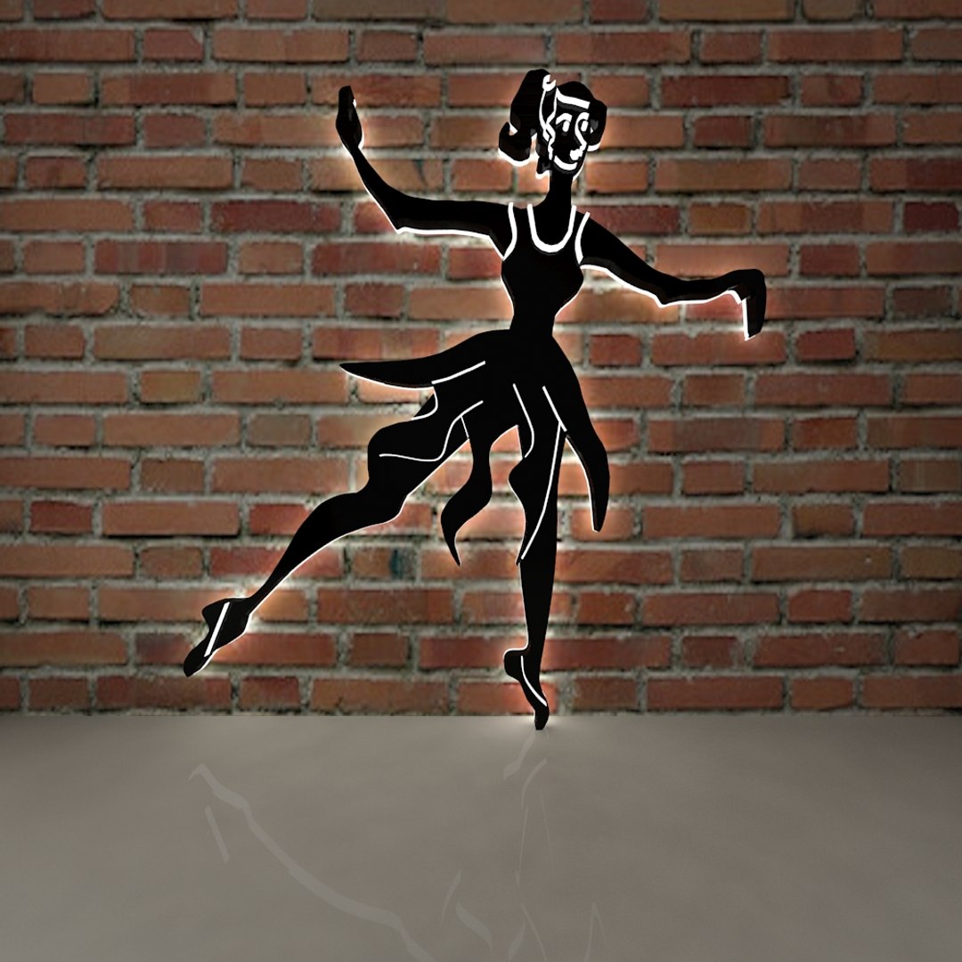 Ballerina Wall Model - TurboSquid 1481062