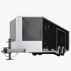 Auto Hauler Enclosed Cargo Trailer 03 model
