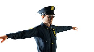 Law Enforcement Hero Premium Police Officer Low-poly