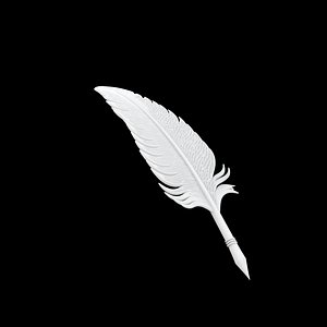 Phoenix Feather Quill Pen 3D Printable Model 1