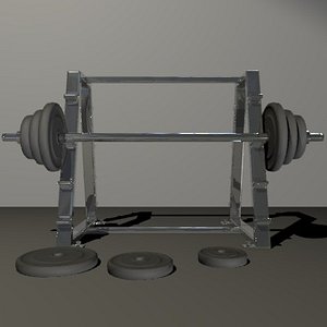 maya barbell stand