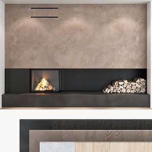 Fireplace and Firewood set 06