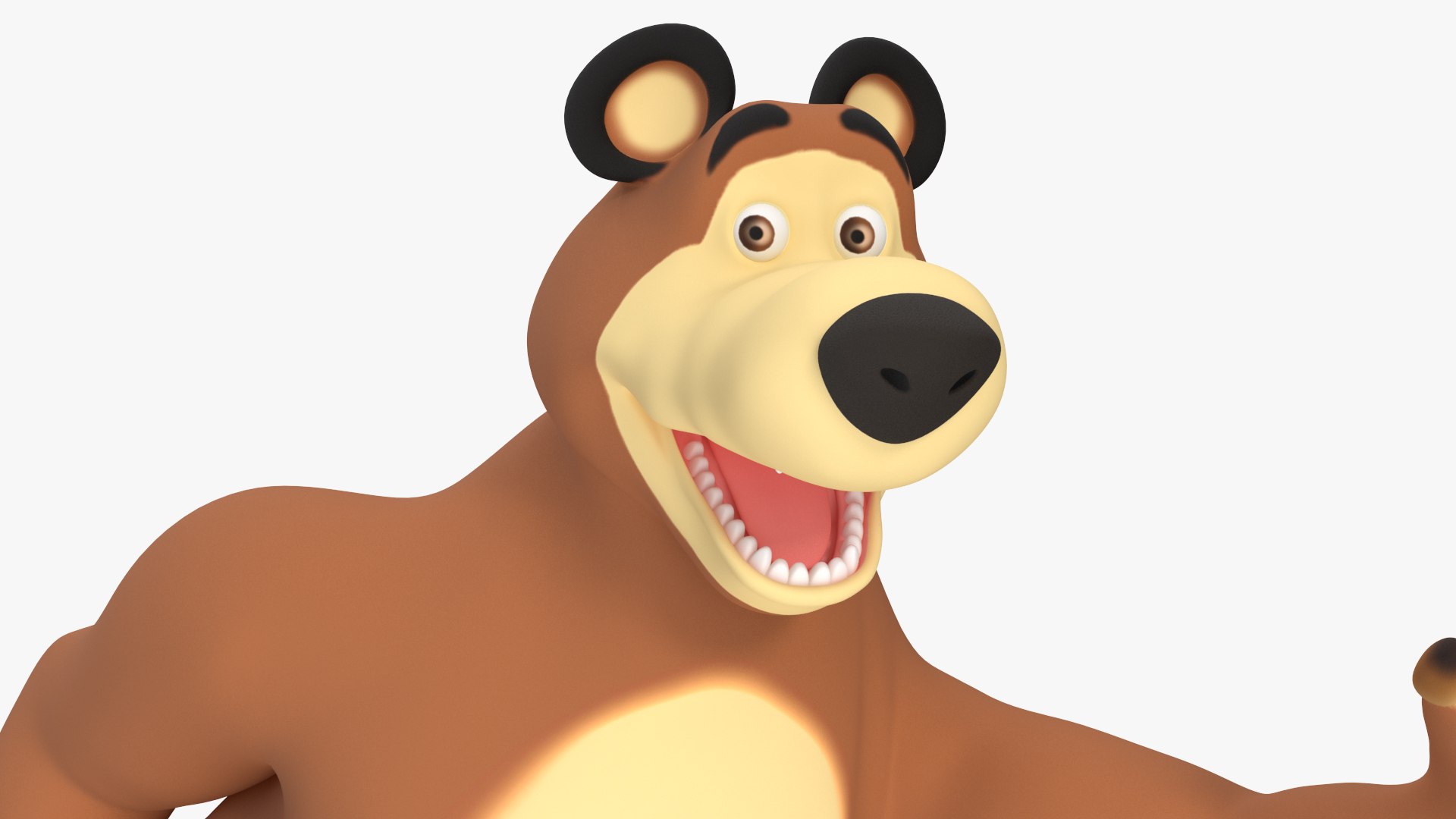 3D Bear Character from Children Cartoon Happy Pose https://p.turbosquid.com/ts-thumb/pP/ZuXRVg/Wf/bearcharacterfromchildrencartoonhappyposemb3dmodel008/jpg/1695868879/1920x1080/fit_q87/ddece5f1c00595a2e7f29e9a3e36479f6e1264de/bearcharacterfromchildrencartoonhappyposemb3dmodel008.jpg