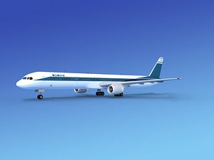 3d model of airline boeing 757 757-300