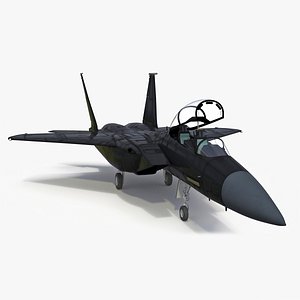 Multirole Strike Fighter Rigged for Cinema 4D model