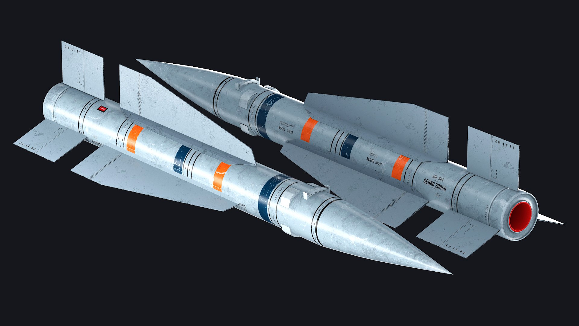 3D AIM-54A Phoenix https://p.turbosquid.com/ts-thumb/pP/h2UHxn/t7/5/jpg/1779997117/1920x1080/fit_q87/9b33ac6f04f8ca6d5acc265e5c05e36c67b271f1/5.jpg