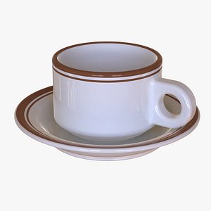 Cup and Saucer 3D model