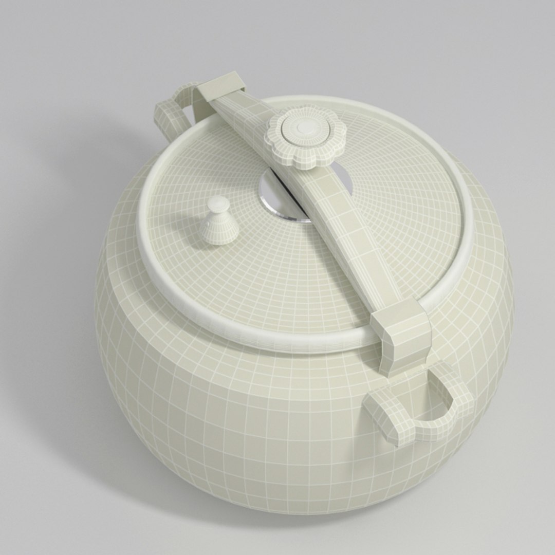3d pan cook cooker model