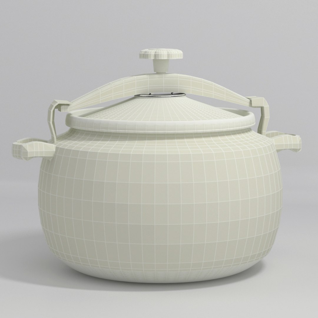 3d pan cook cooker model