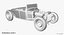 hot rod roadster obj