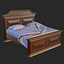 3D vintage furniture bedroom pack model