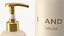 Gold Cosmetic Pump Bottle