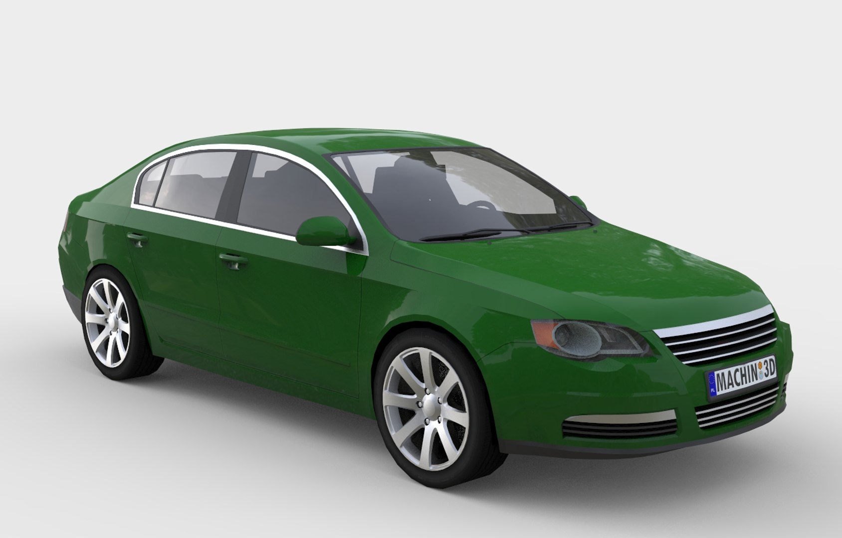 Generic Sedan Car 3d Model