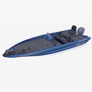 Bass Fishing Boat 02 Low-poly PBR