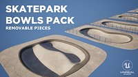 Skatepark Bowls Pack  14 Concrete Pools