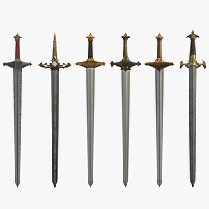 Sword Collection Low Poly