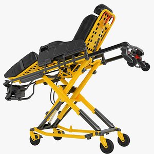 3D Powered Ambulance Trolley 01