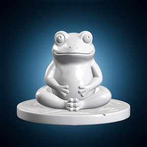 Frog Rain Shrine Printable Model 3D Print Model 3D model