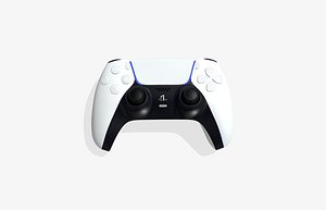 3D Playstation 5 Dualsense Controller White
