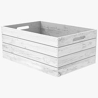 Vintage Wooden White Box