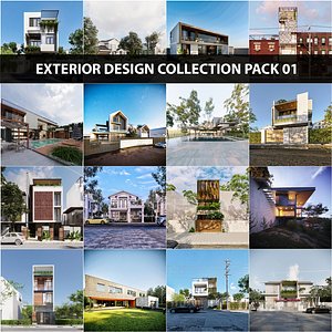 3D model Exterior design collection pack 01