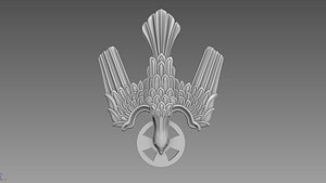 Symbol of the Holy Spirit of God relief 3D model