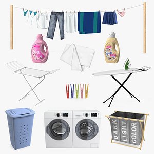3D model Laundry Collection 8