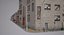3D model city block