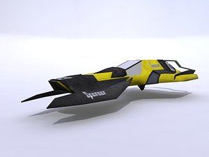 3d model racing ship
