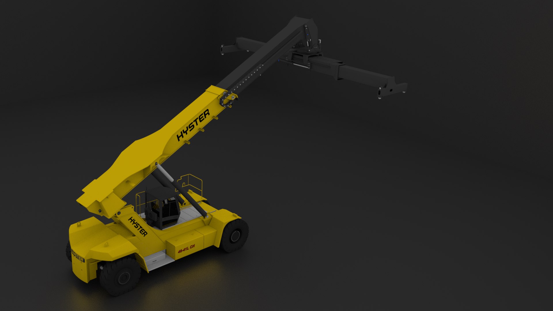 HYSTER REACH STACKER 3D Model - TurboSquid 1899369