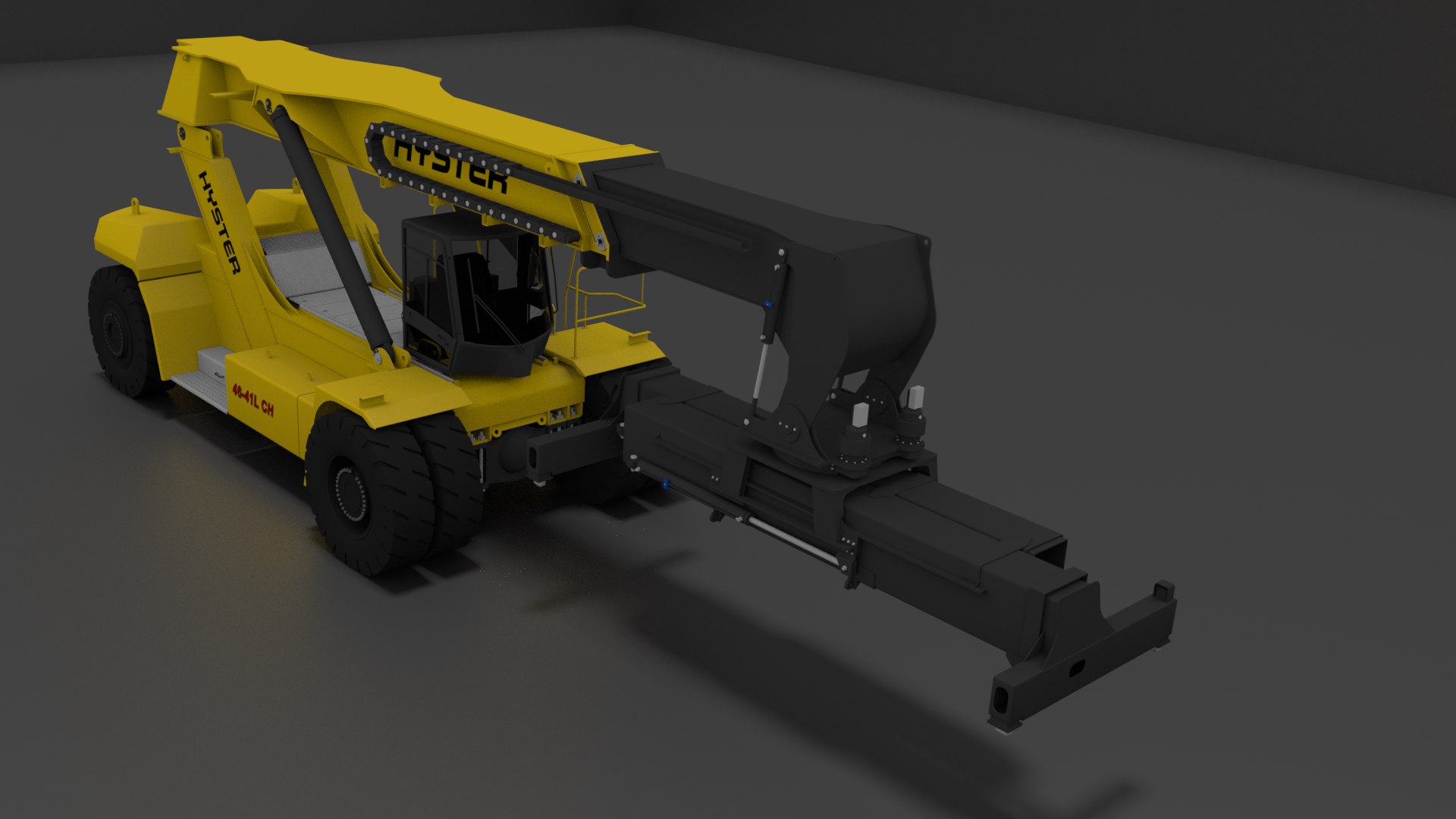 HYSTER REACH STACKER 3D Model - TurboSquid 1899369