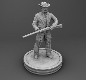 Cowboy with weapon