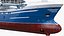 Deep Sea Longline Trawler Blue Rigged 3D