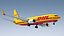 3D Boeing 737-800BCF DHL model