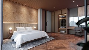 Bedroom Villa Style 3D model