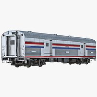 Railroad Amtrak Baggage Car 2