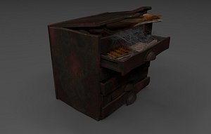 3D medieval cabinet magic experiments