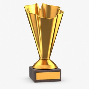 3D model gold trophy 1