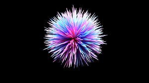 ball hair 3D model