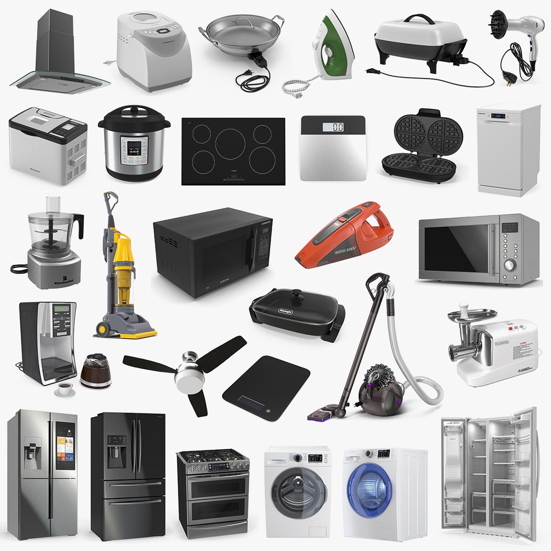Home Appliances Collection 3 3D model preview