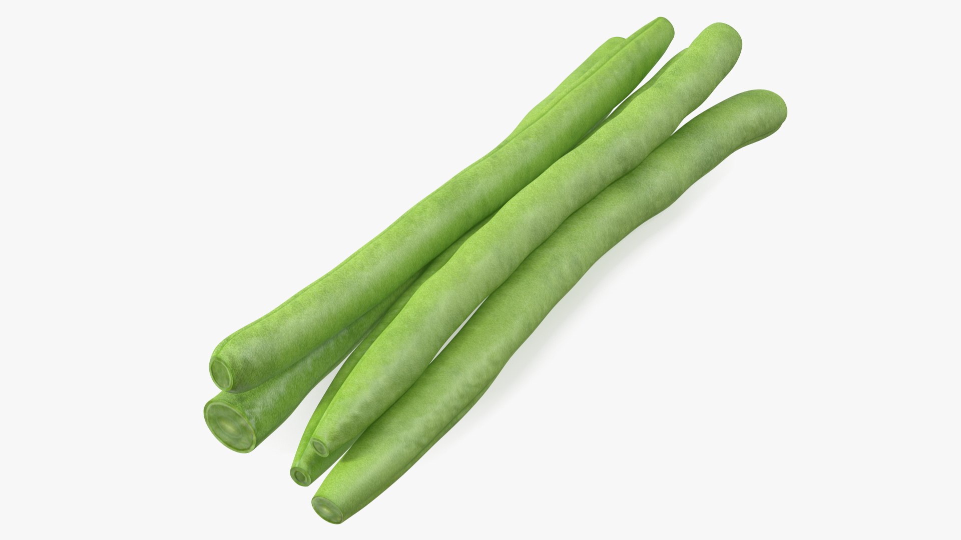 French Beans Cut 3D model preview
