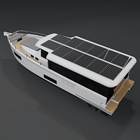 Jeanneau Sea Loft 480 3D render PBR