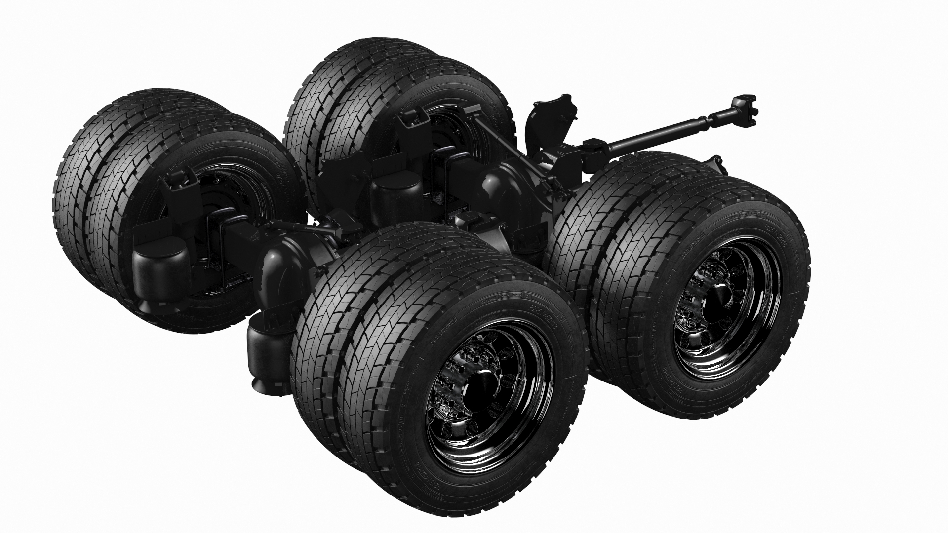 Heavy Duty Truck Tandem 3D Model - TurboSquid 1607228