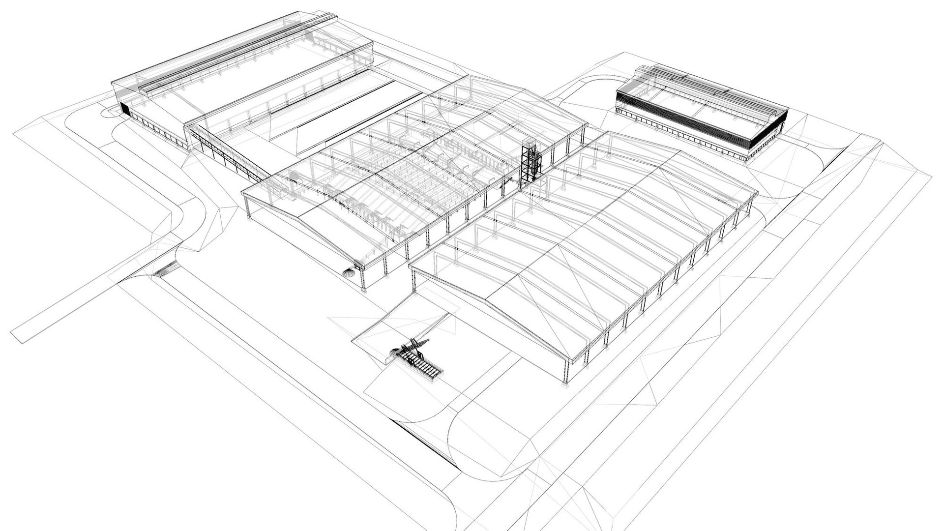 Concept Layout For Factory 3D Model - TurboSquid 2048310