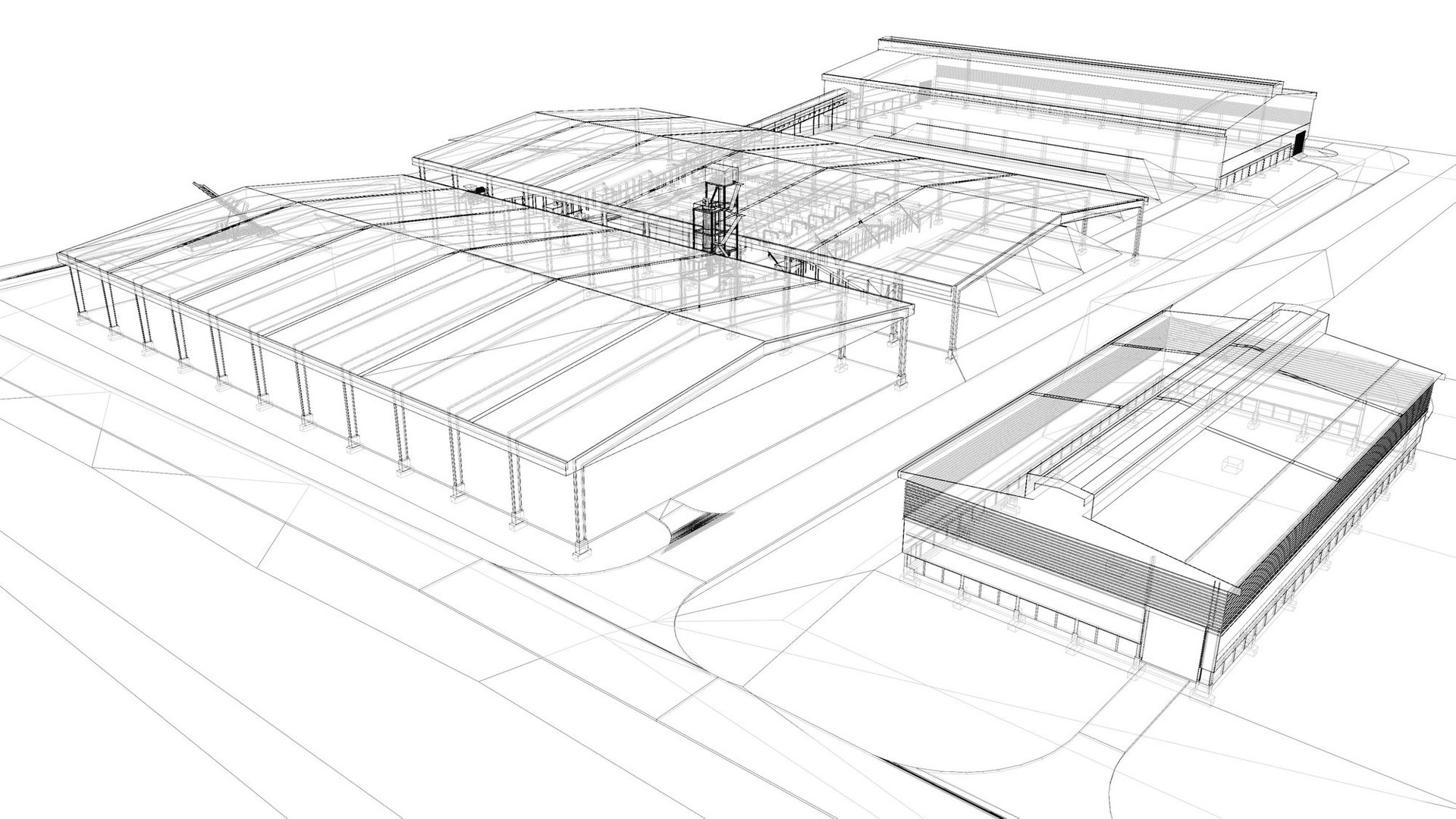Concept Layout For Factory 3D Model - TurboSquid 2048310